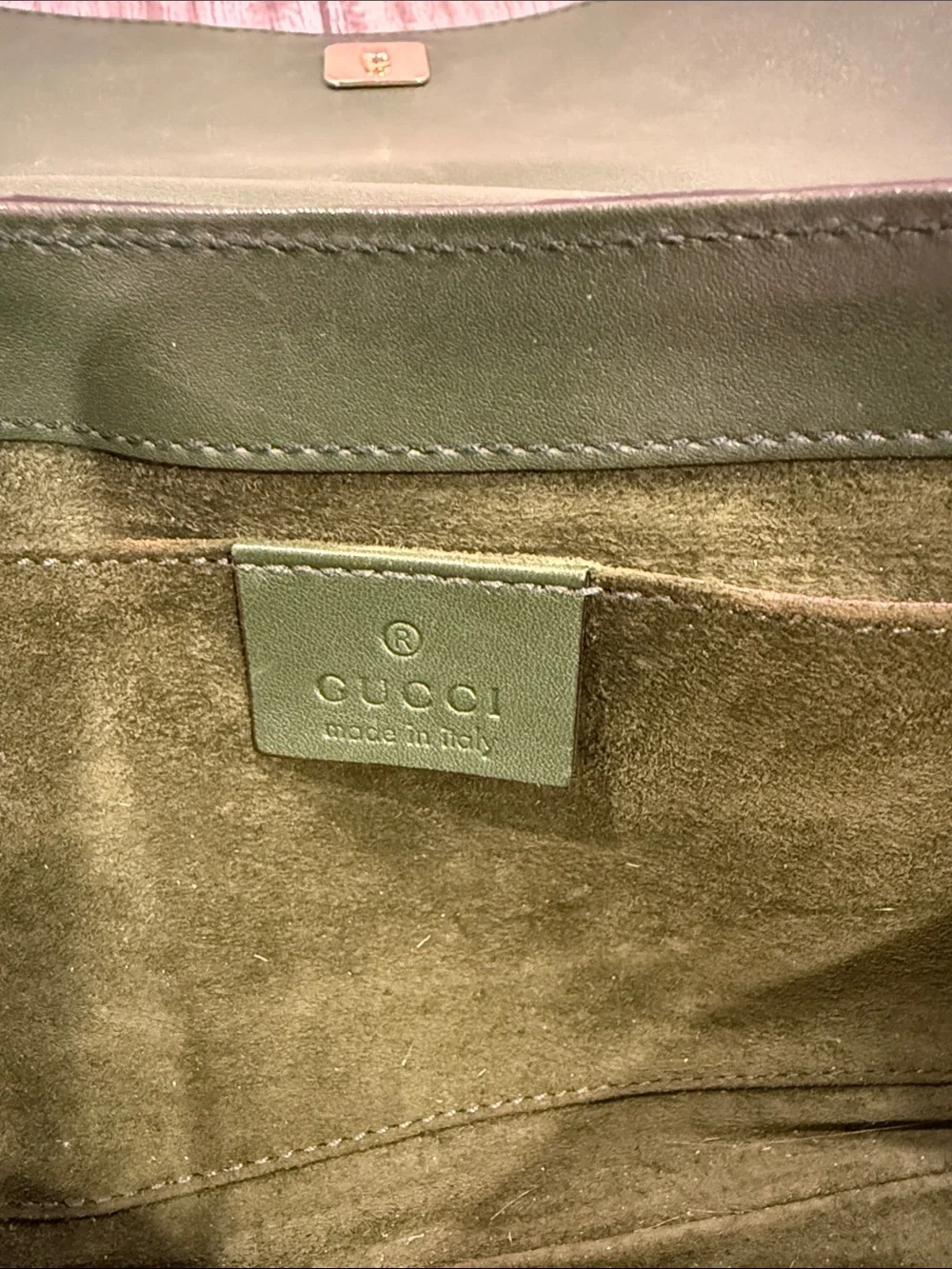 Tom Ford for Gucci 2004 Green Python Horsebit Chain Clutch Shoulder Bag Rare